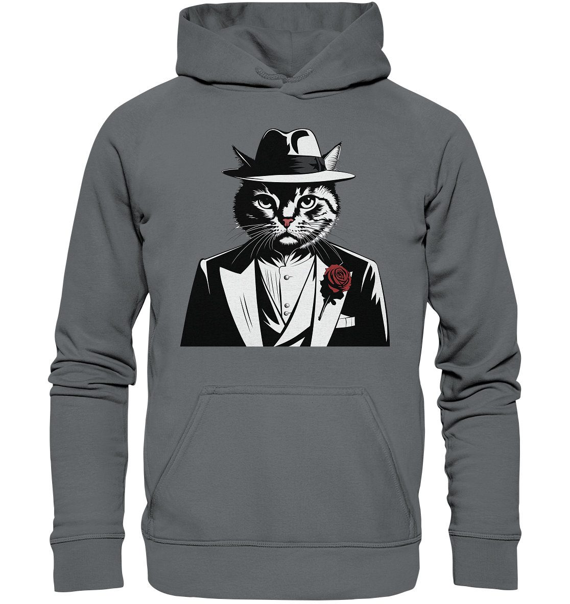 Catfather Katze Mafia - personalisierbar - Basic Unisex Hoodie