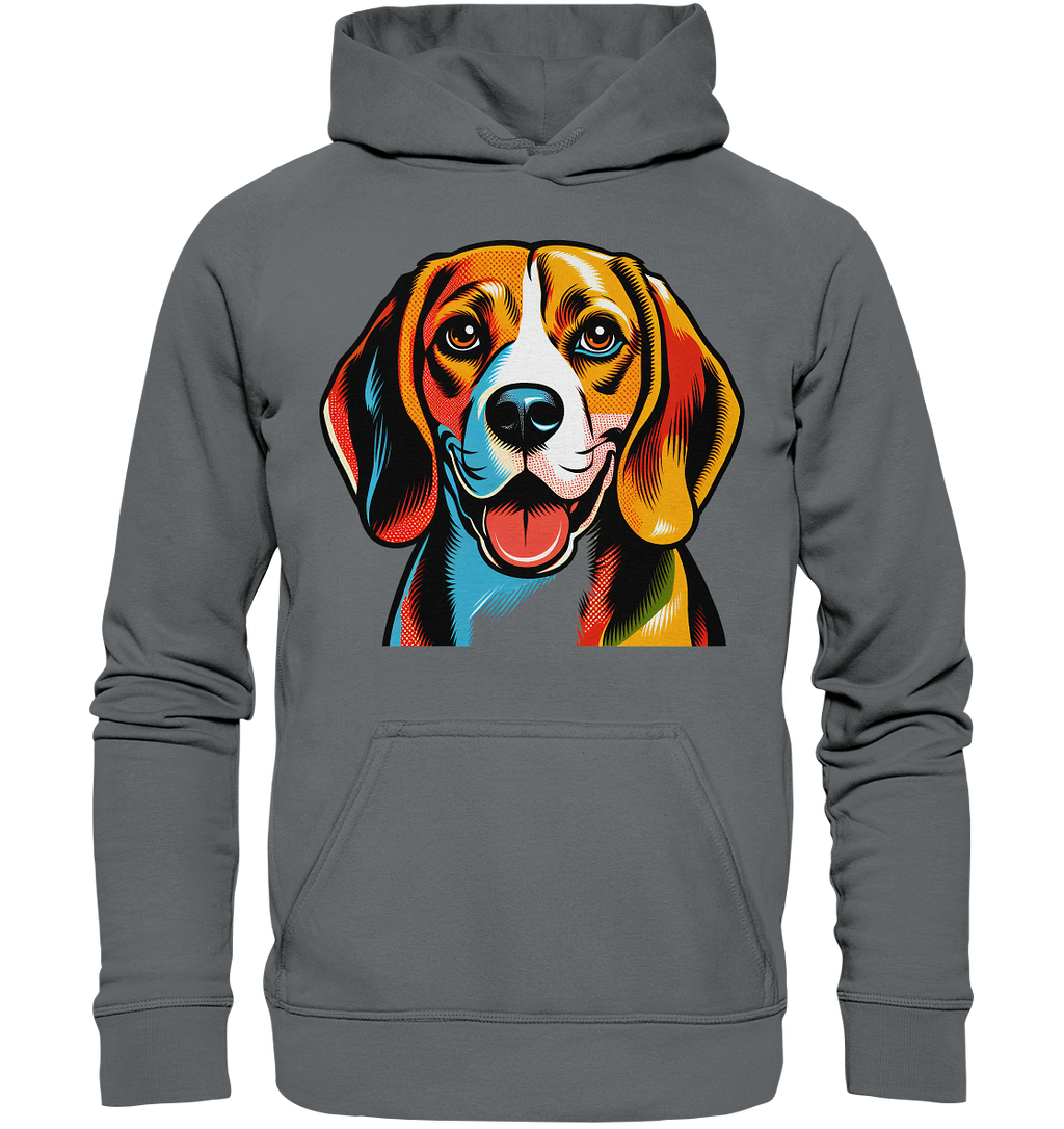 Beagle Pop Art - Personalisierbar - Basic Unisex Hoodie
