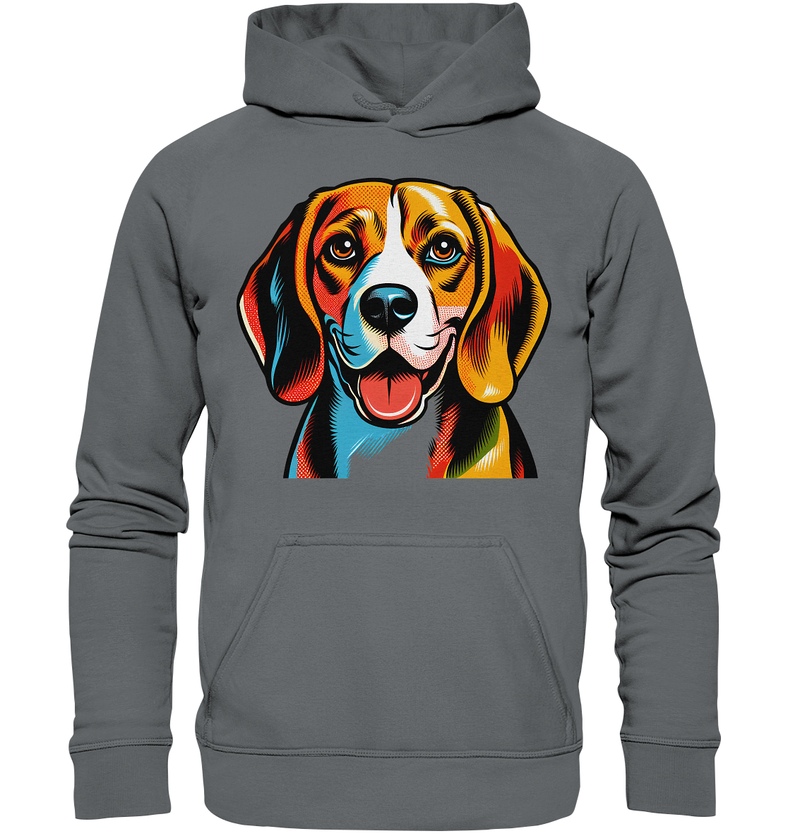 Beagle Pop Art - Personalisierbar - Basic Unisex Hoodie