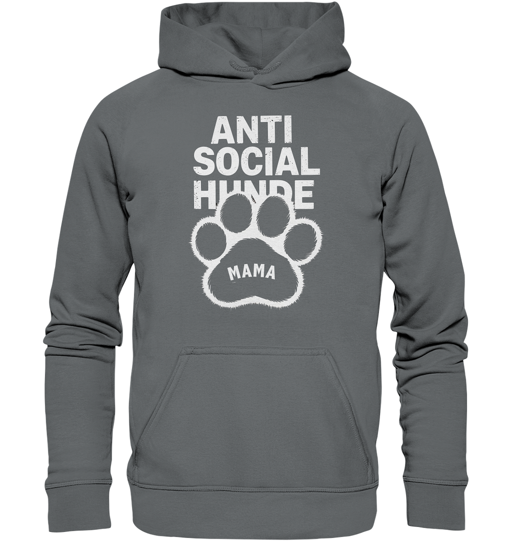 Anti Social Hunde Mama - Basic Unisex Hoodie