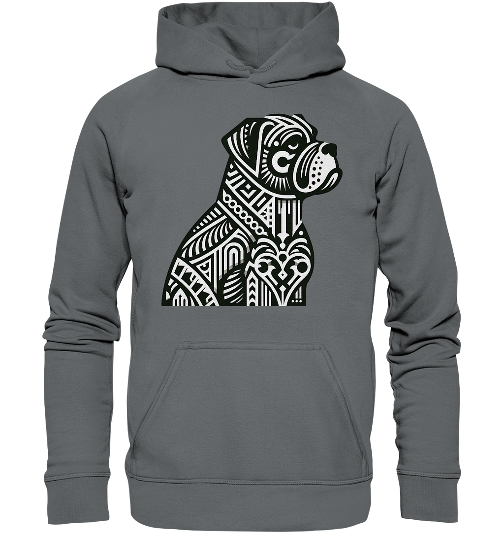 Hund Mastif Art Deco  - personalisierbar - Basic Unisex Hoodie