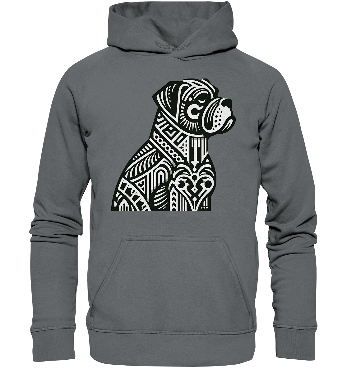 Hund Mastif Art Deco  - personalisierbar - Basic Unisex Hoodie