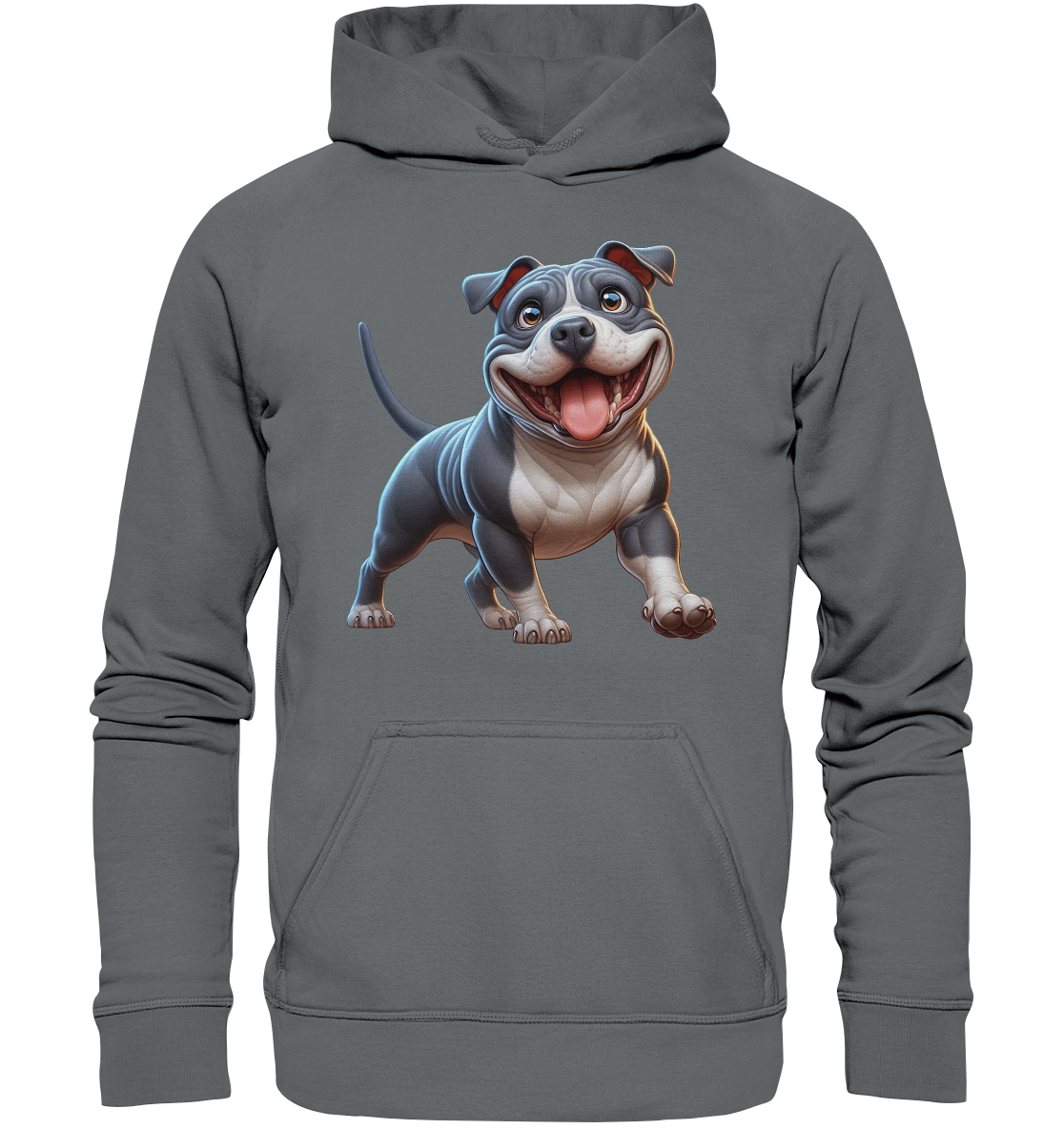 Pittbull Cartoon Hund personalisierbar - Basic Unisex Hoodie