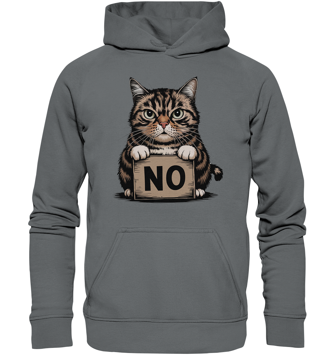 No - Funny Katze  - Basic Unisex Hoodie
