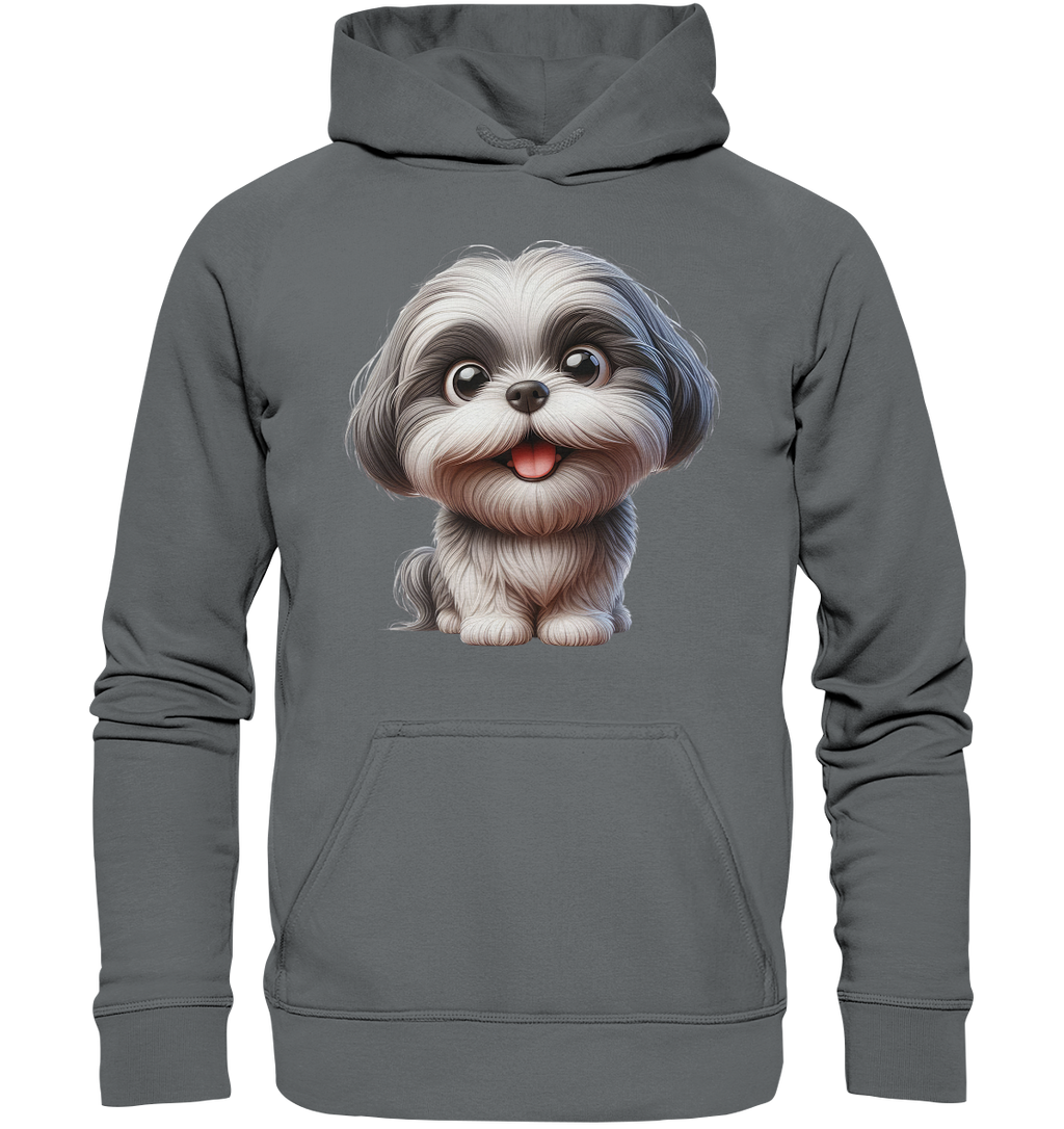 Shih Tzu Cartoon Dog - personalisierbar - Basic Unisex Hoodie