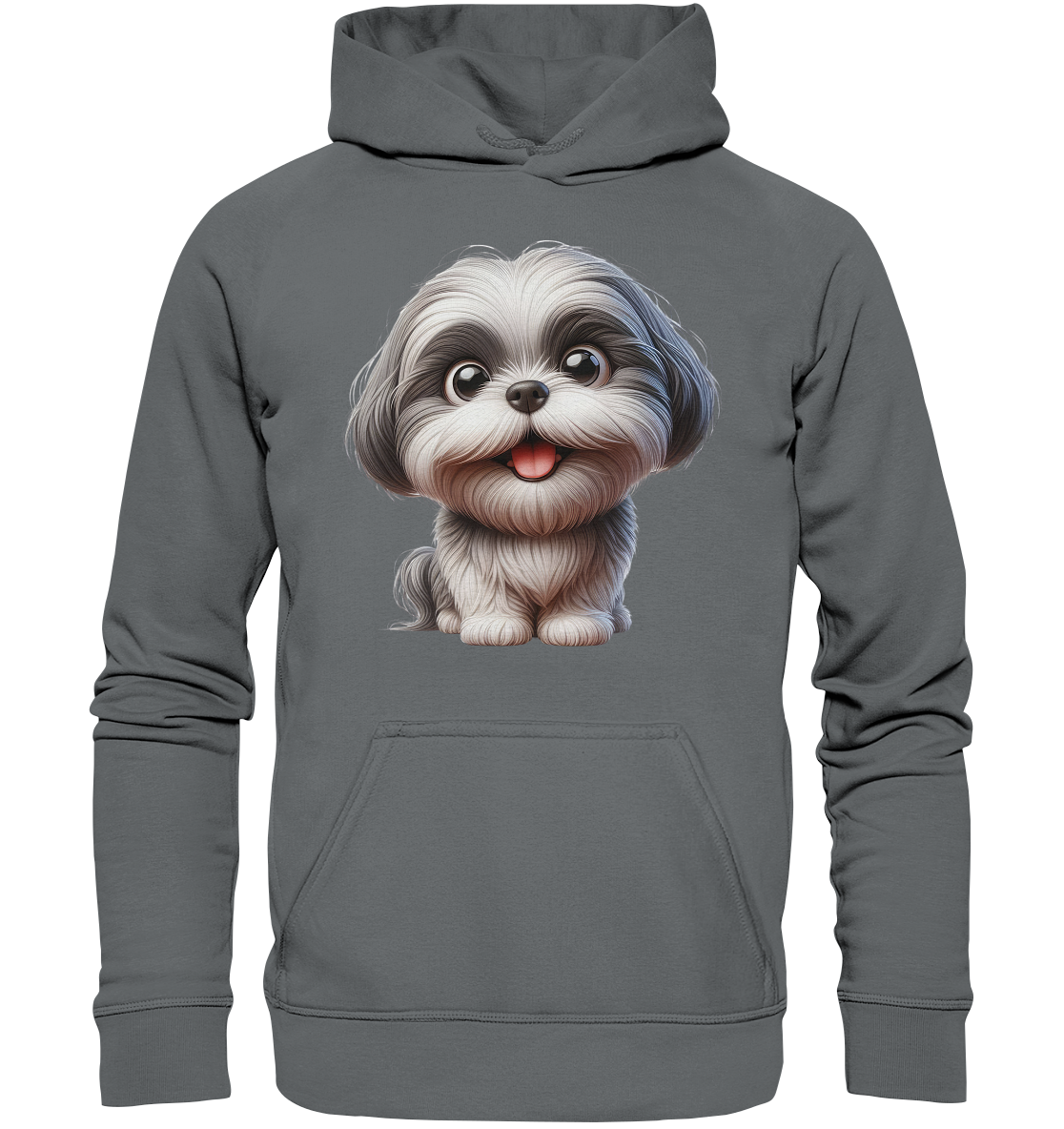 Shih Tzu Cartoon Dog - personalisierbar - Basic Unisex Hoodie