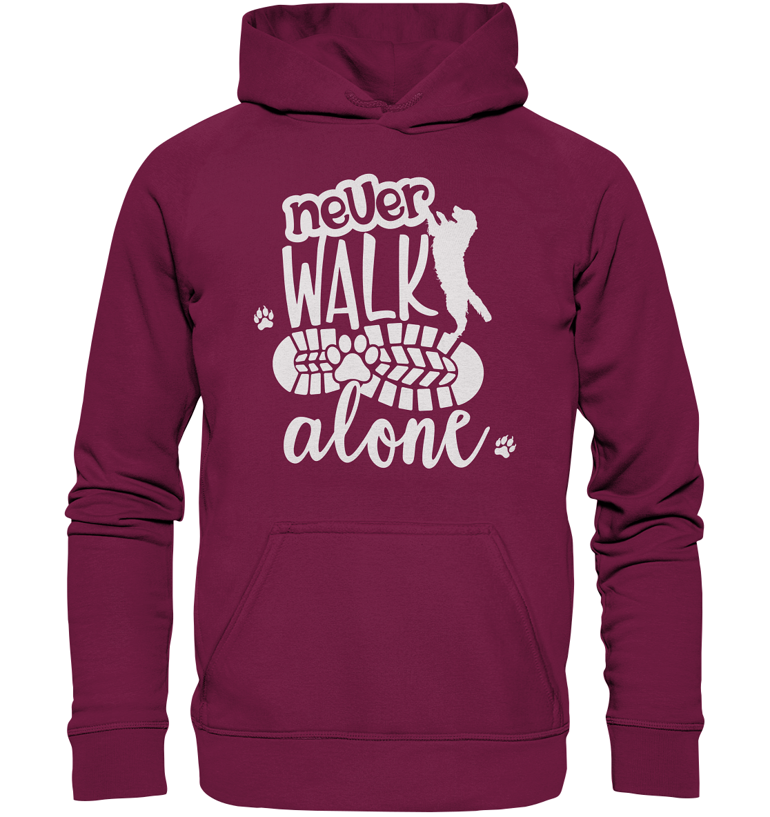 Hundefreunde You never walk alone - personalisierbar - Basic Unisex Hoodie