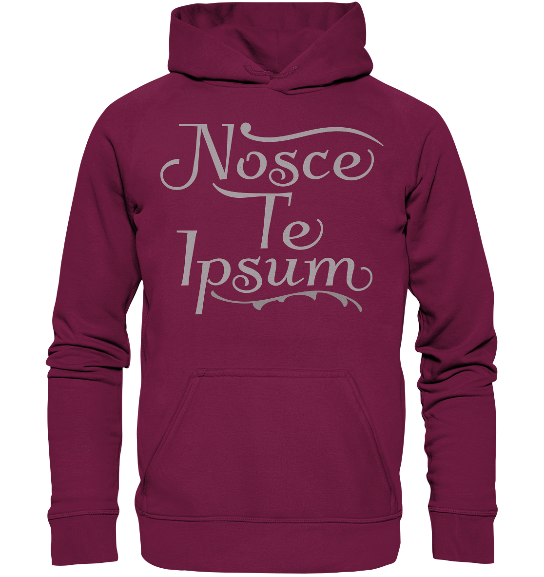 Nosce Te Ipsum – Erkenne dich selbst, Latein  - Basic Unisex Hoodie