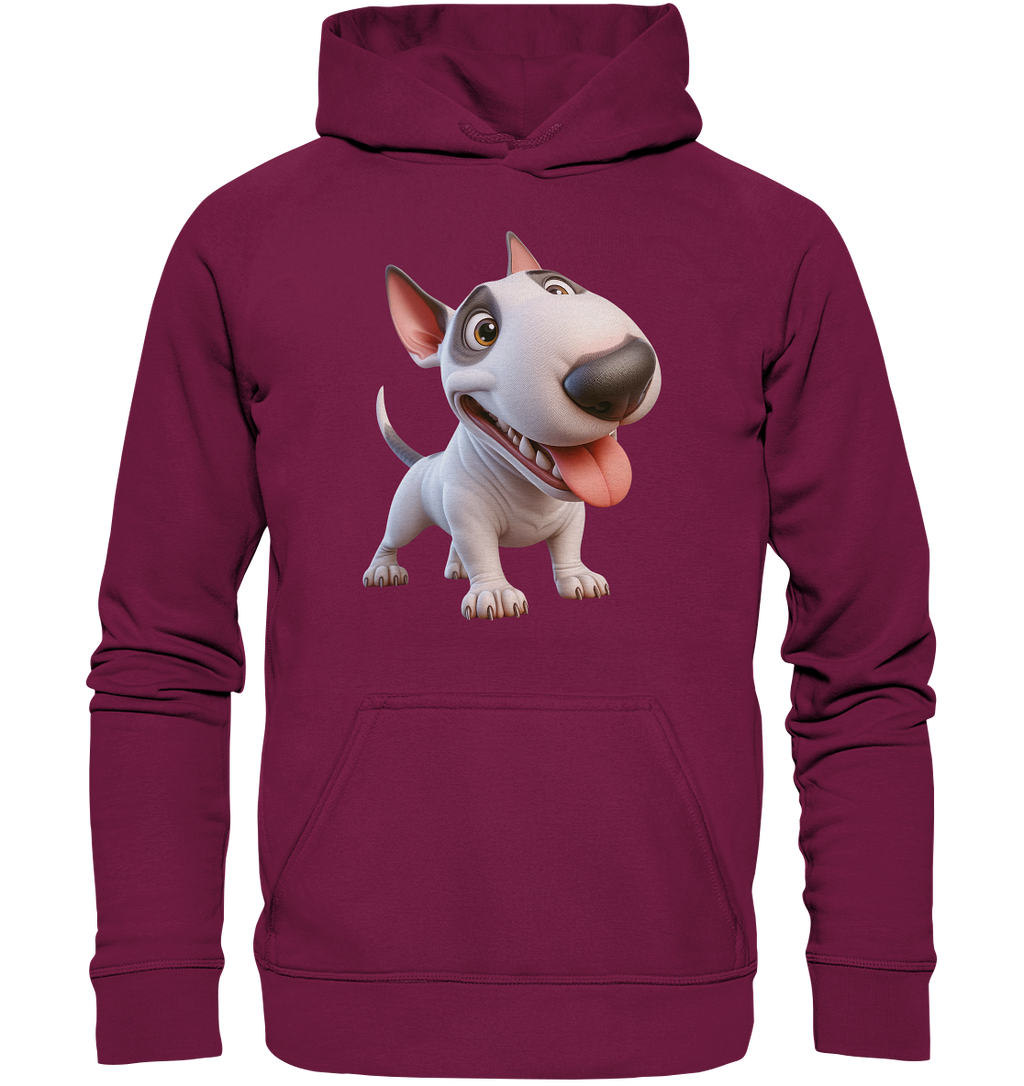 Bullterrier Cartoon personalisierbar - Basic Unisex Hoodie