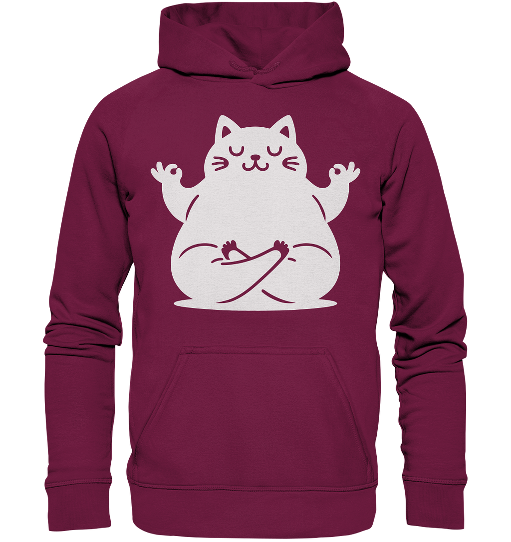 Funny yoga Cat - personalisierbar - Basic Unisex Hoodie