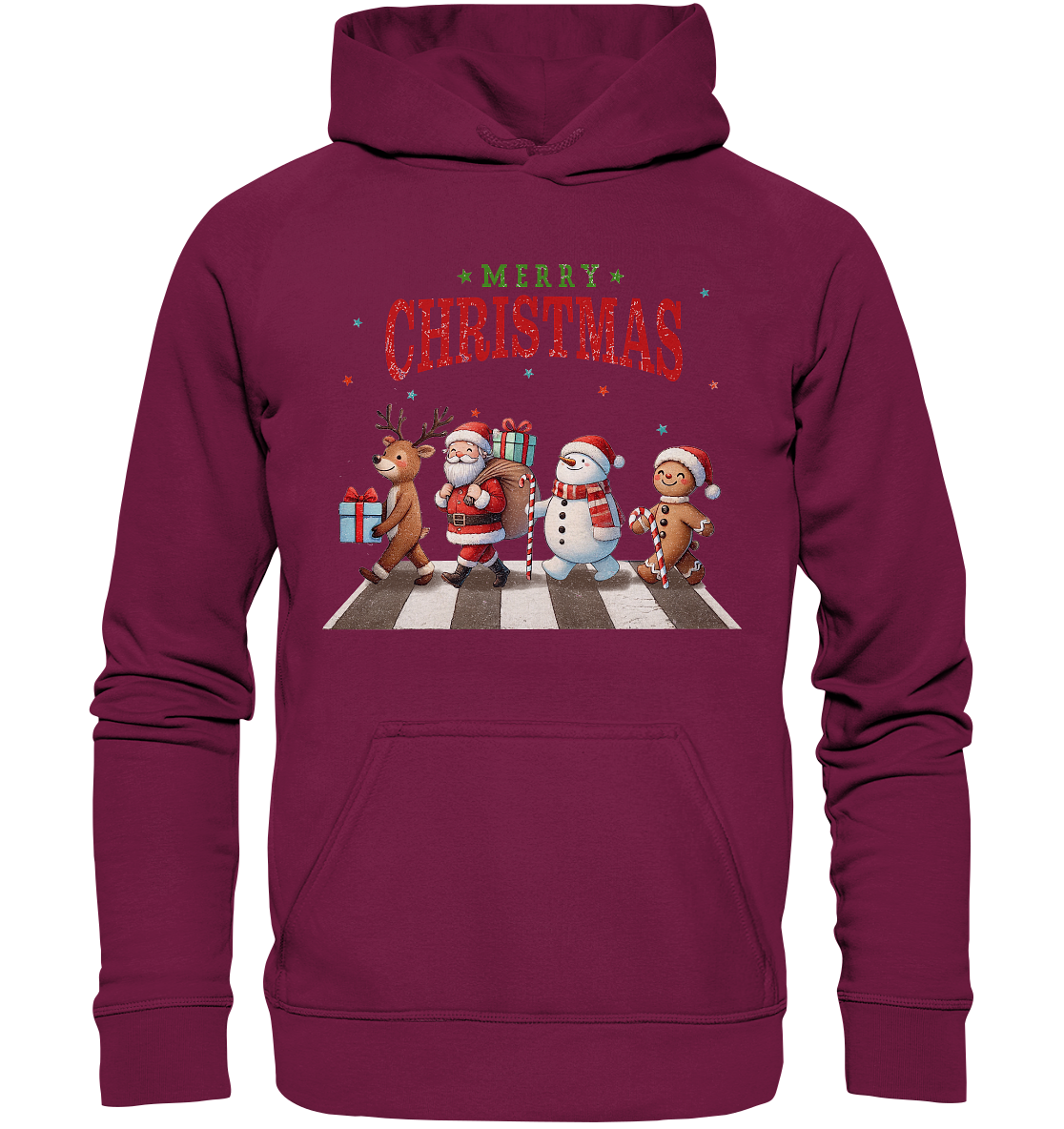 Merry Christmas Zebrastreifen - Basic Unisex Hoodie