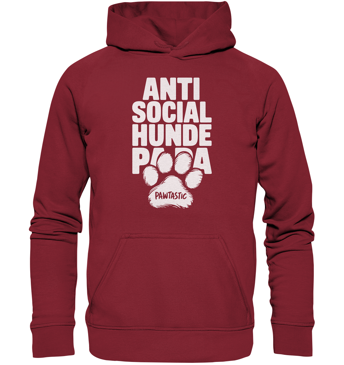 Anti Social Hunde Papa - Basic Unisex Hoodie