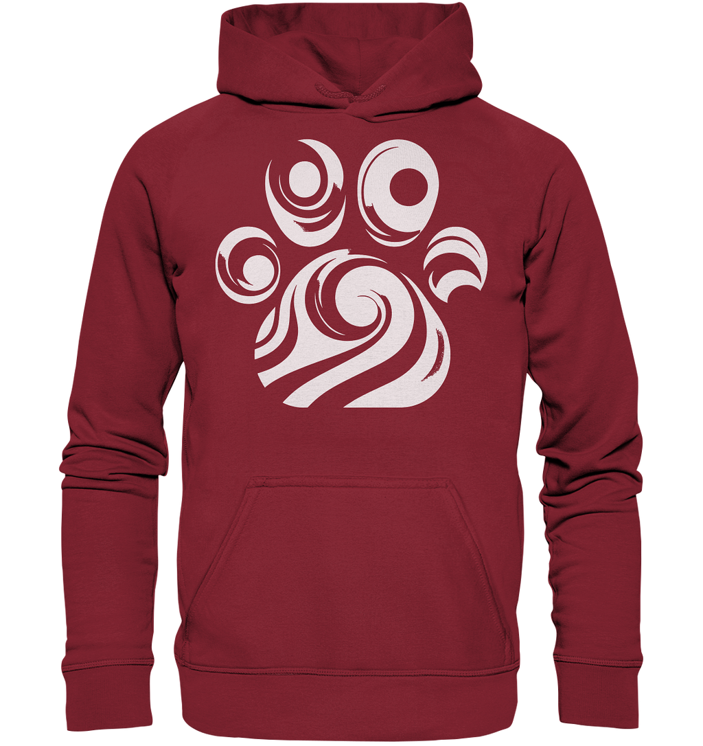 Pfote Design modern und abstrakt - Basic Unisex Hoodie