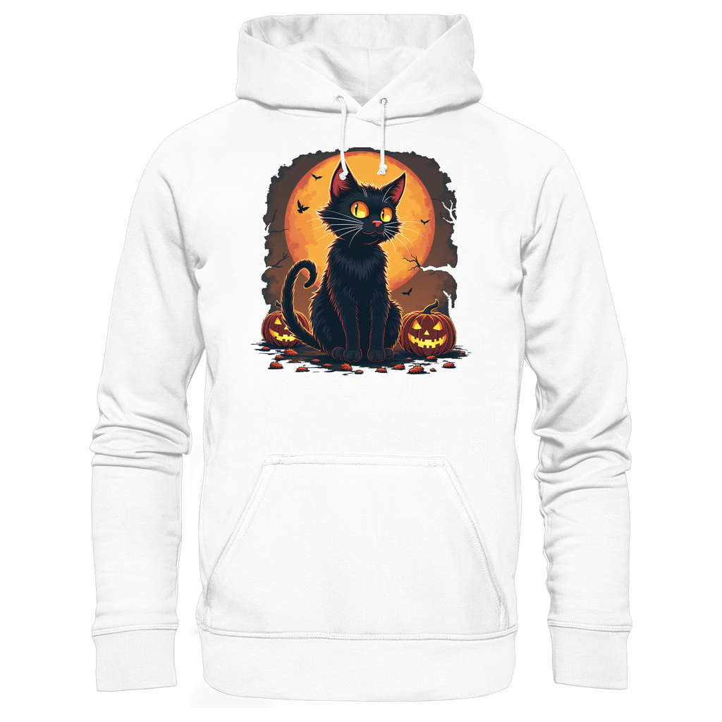 Halloween Black Cat- Schwarze Katze - Basic Unisex Hoodie