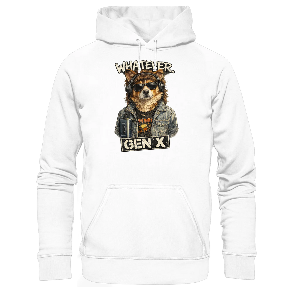 Whatever GEN X Punk Dog Fun - Basic Unisex Hoodie - PAWentura