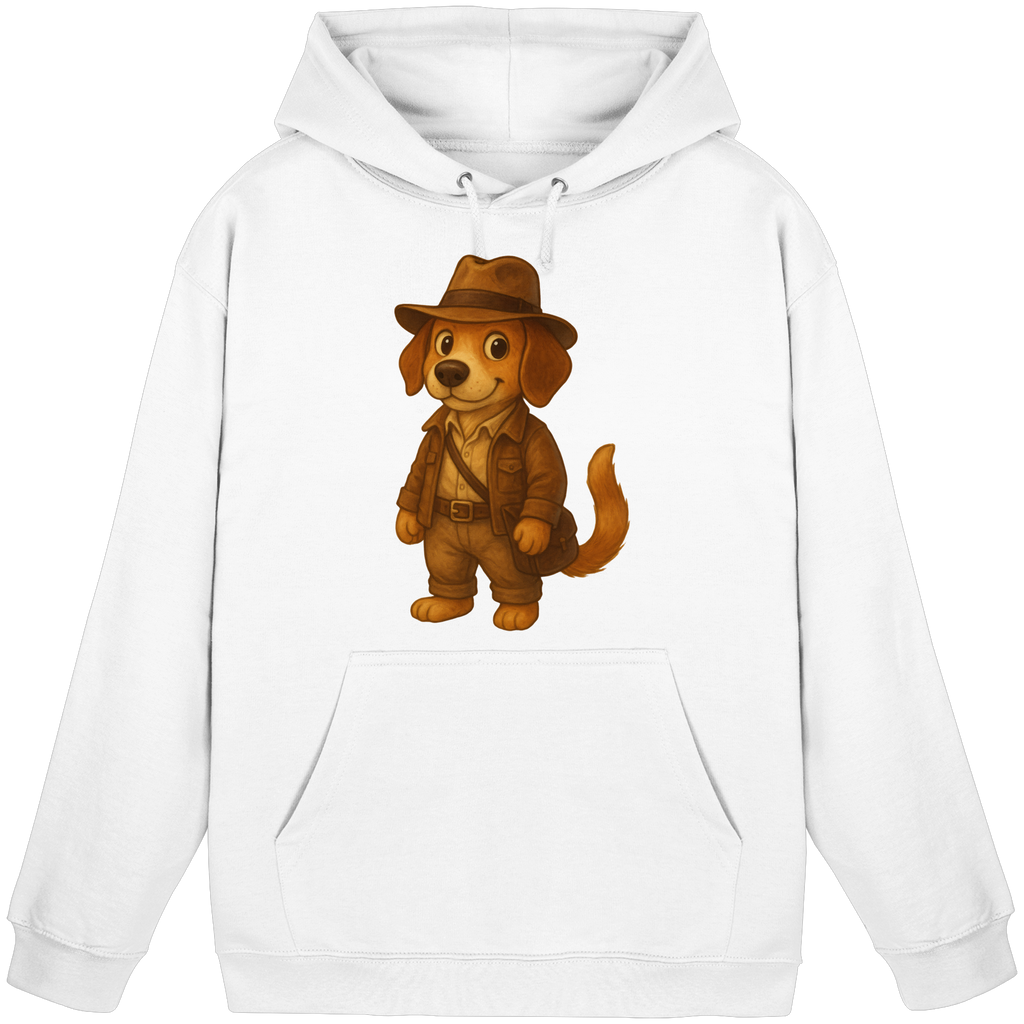 Abenteurer Hunde Cartoon  - Basic Unisex Hoodie