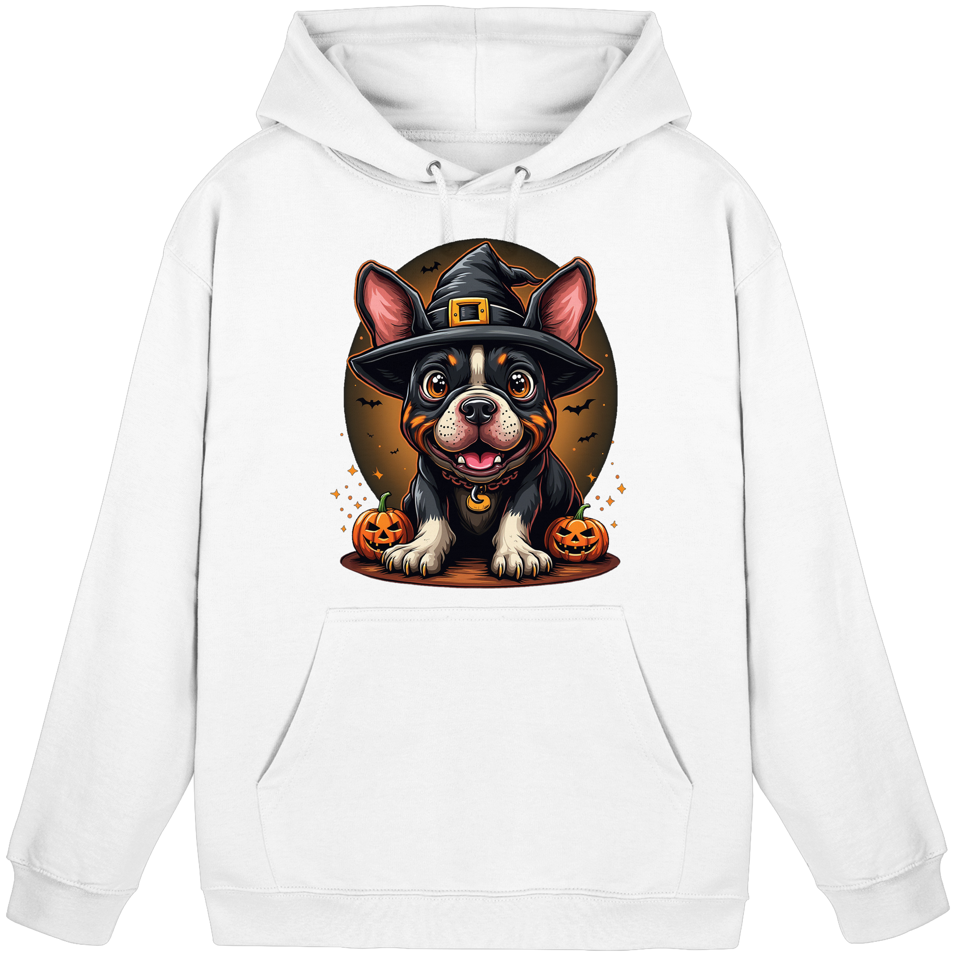 Halloween Bulldog - Basic Unisex Hoodie