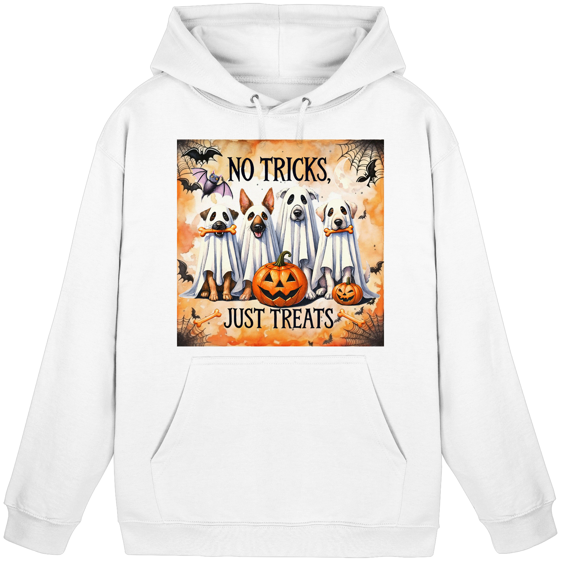 Halloween Dogs No Tricks Just Treats - Basic Unisex Hoodie