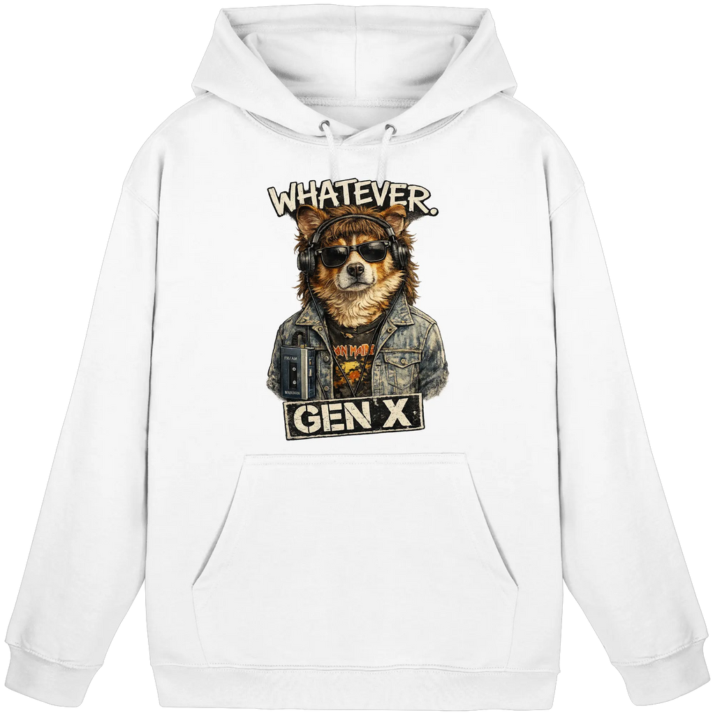 Whatever GEN X Punk Dog Fun - Basic Unisex Hoodie - PAWentura