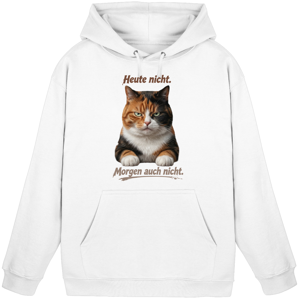 Heute nicht. Morgen auch nicht! Grumpy Glückskatze - Basic Unisex Hoodie