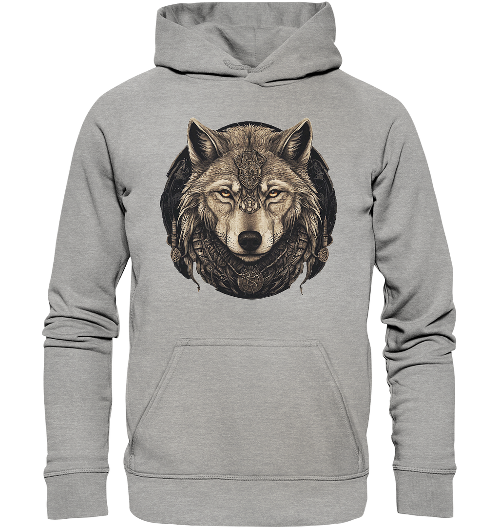 Wolf Fenris Viking Art - Basic Unisex Hoodie