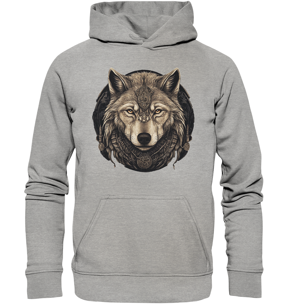 Wolf Fenris Viking Art - Basic Unisex Hoodie