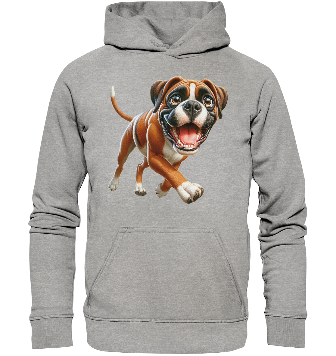 Boxer Cartoon Hund personalisierbar - Basic Unisex Hoodie