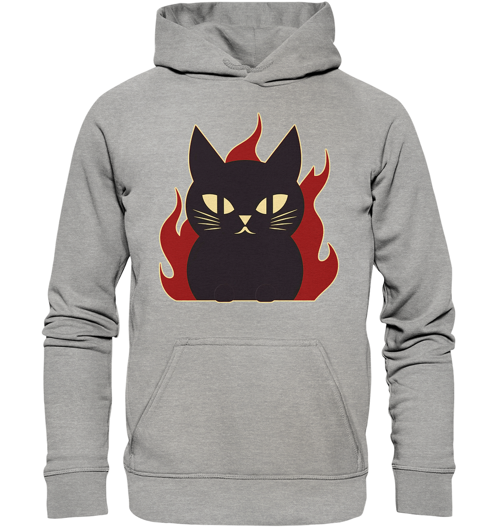 Devil Cat  illustration - Basic Unisex Hoodie