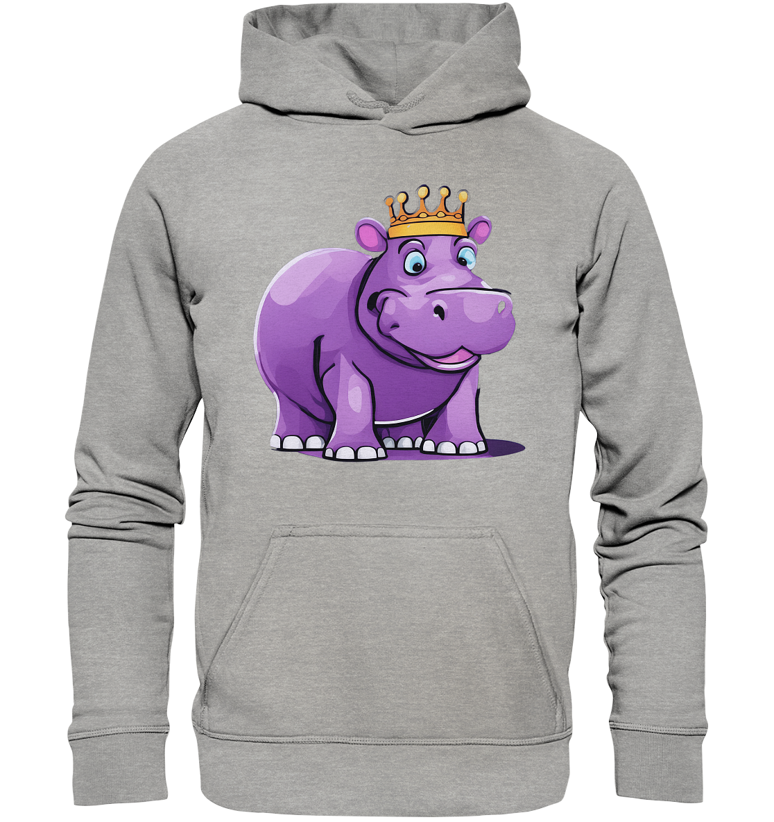 Hippo Queen Cute - personalisierbar - Basic Unisex Hoodie
