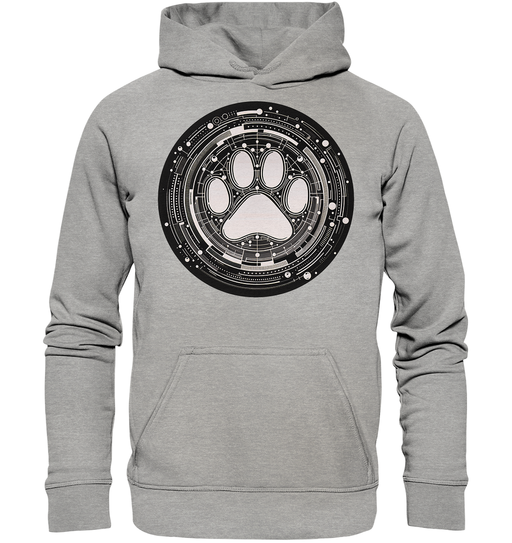 Pfote in Modern Technik design - Basic Unisex Hoodie