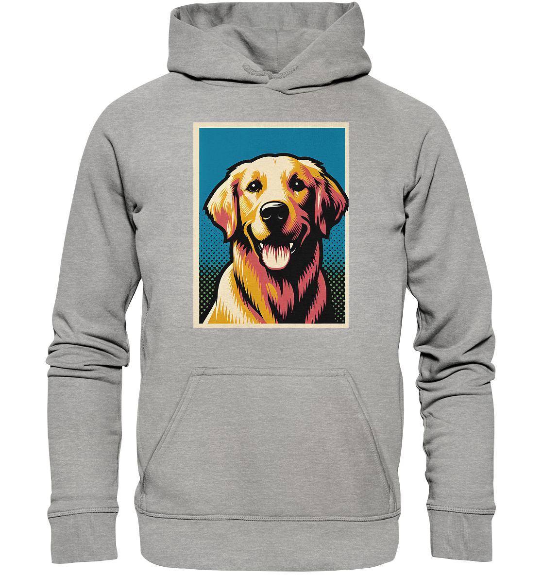 Golden Retriever Pop Art - personalisierbar - Basic Unisex Hoodie