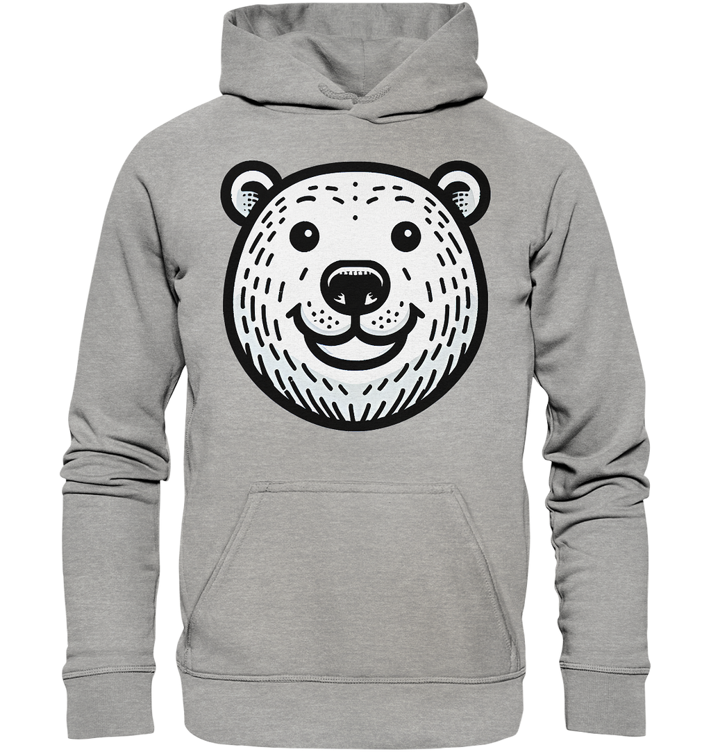 Lustiges Eisbär Gesicht   - personalisierbar  - Basic Unisex Hoodie