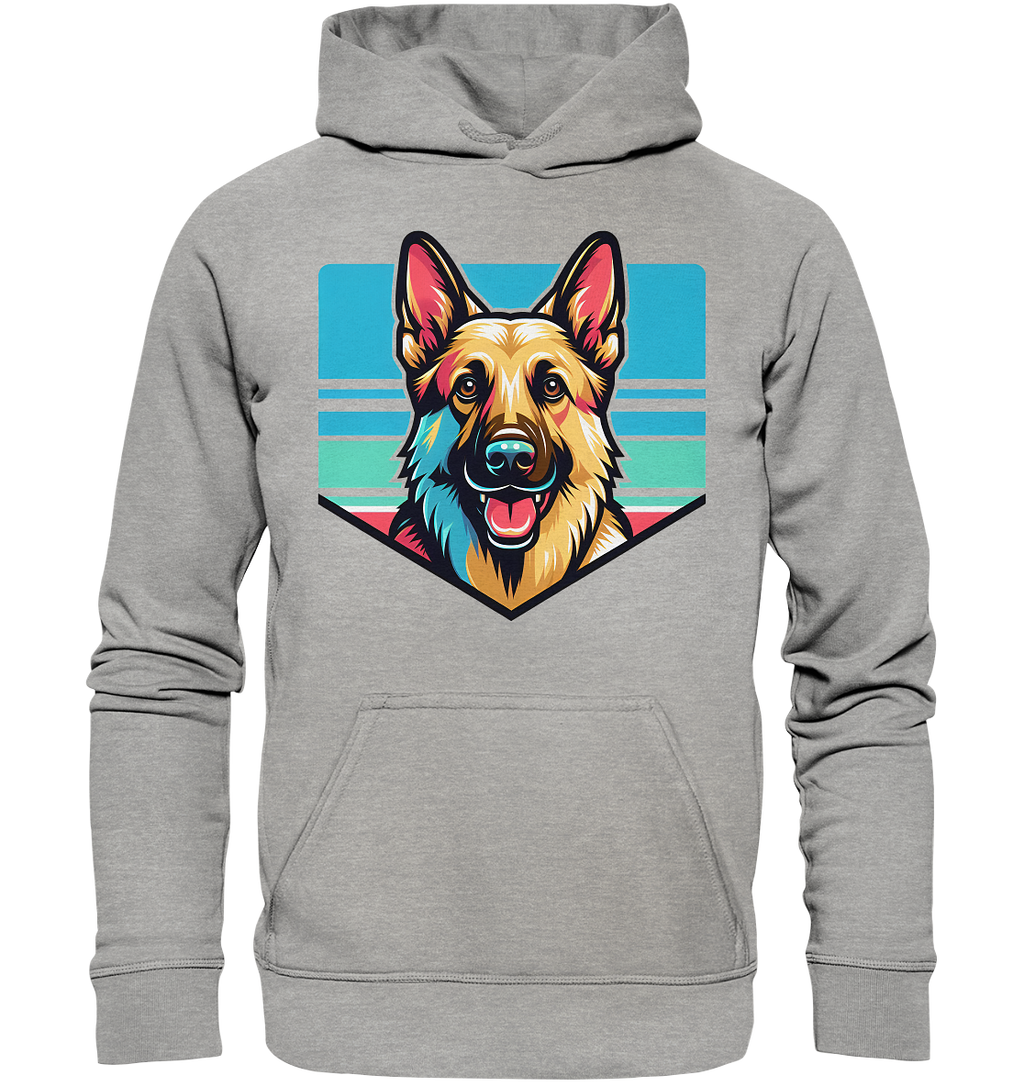 Schäferhund Pop Art - personalisierbar - Basic Unisex Hoodie