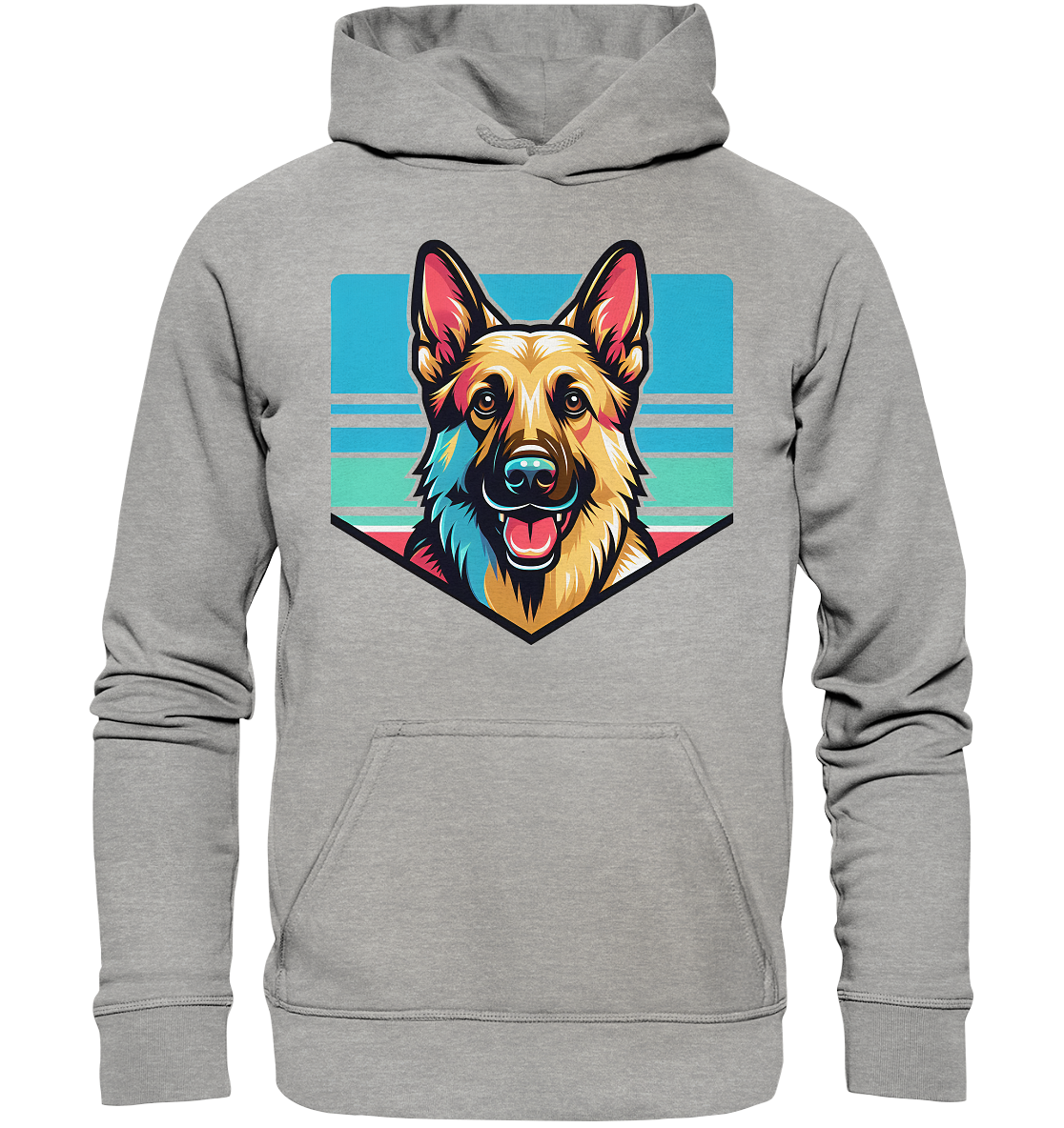 Schäferhund Pop Art - personalisierbar - Basic Unisex Hoodie