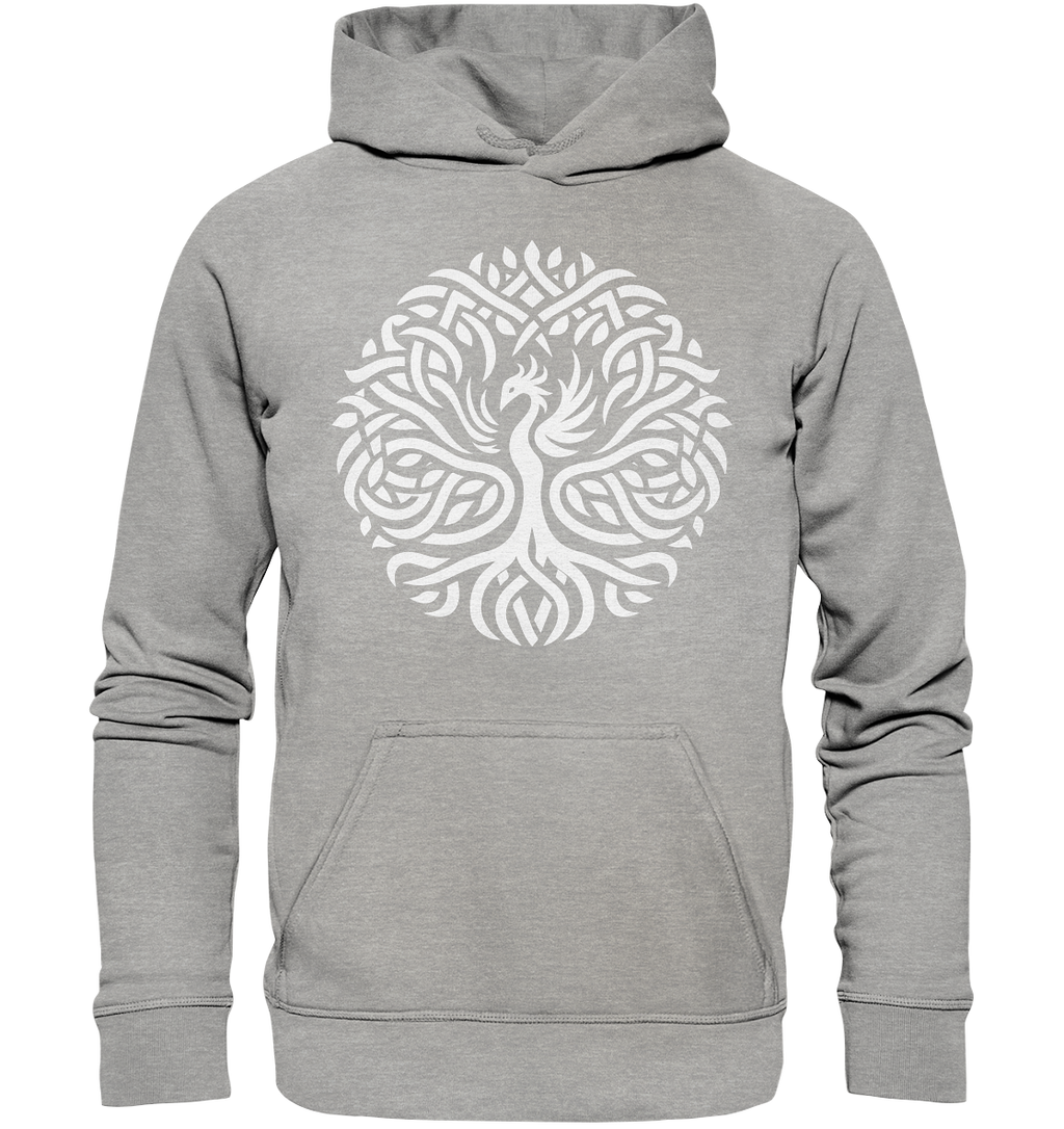 Keltischer Lebensbaum mit Phoenix - Basic Unisex Hoodie