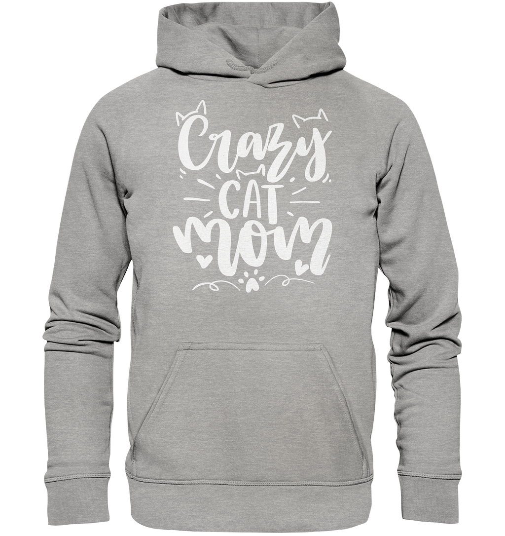 Crazy cat Mom - Basic Unisex Hoodie