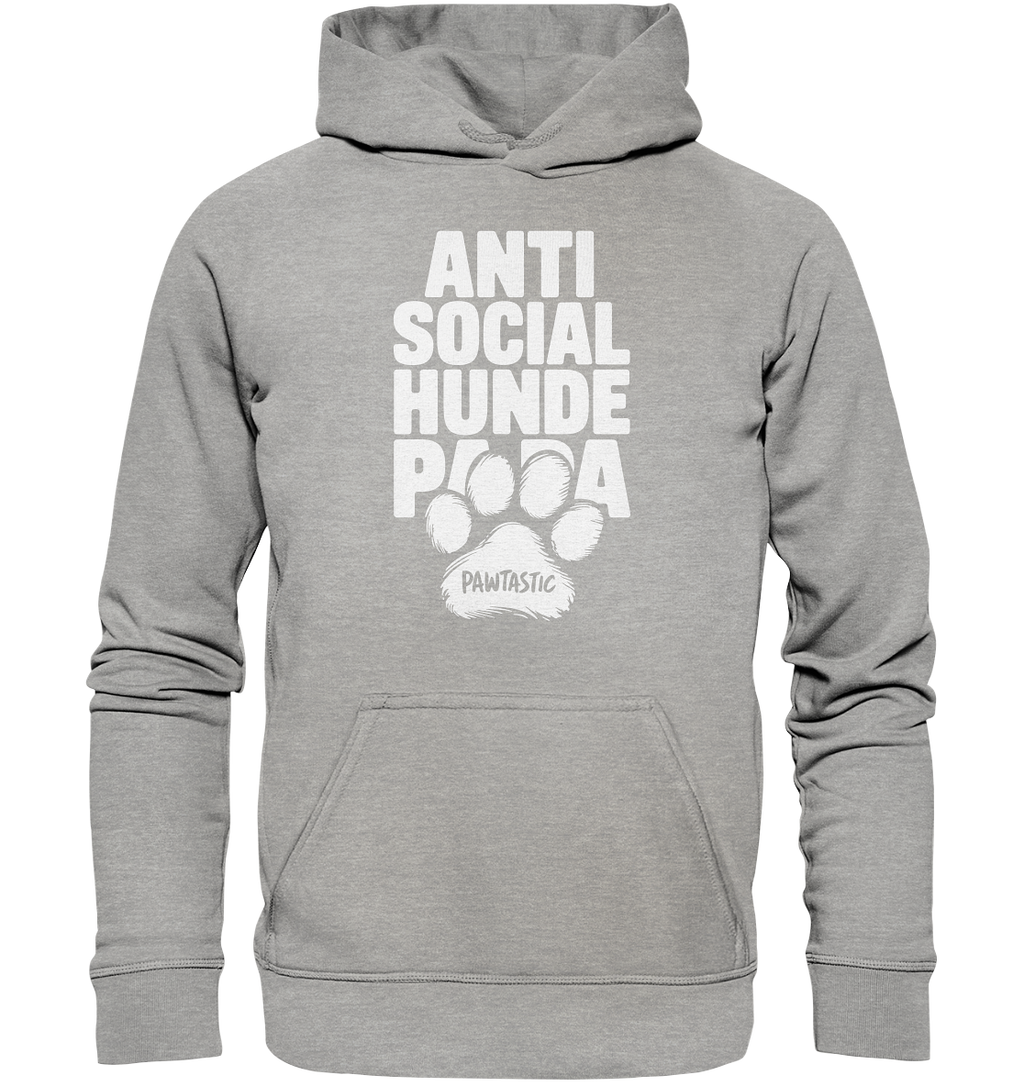 Anti Social Hunde Papa - Basic Unisex Hoodie