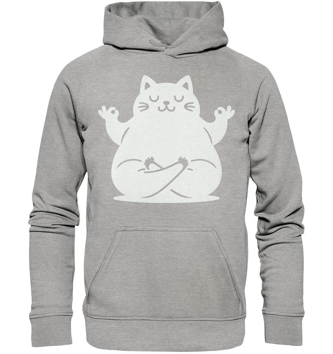 Funny yoga Cat - personalisierbar - Basic Unisex Hoodie