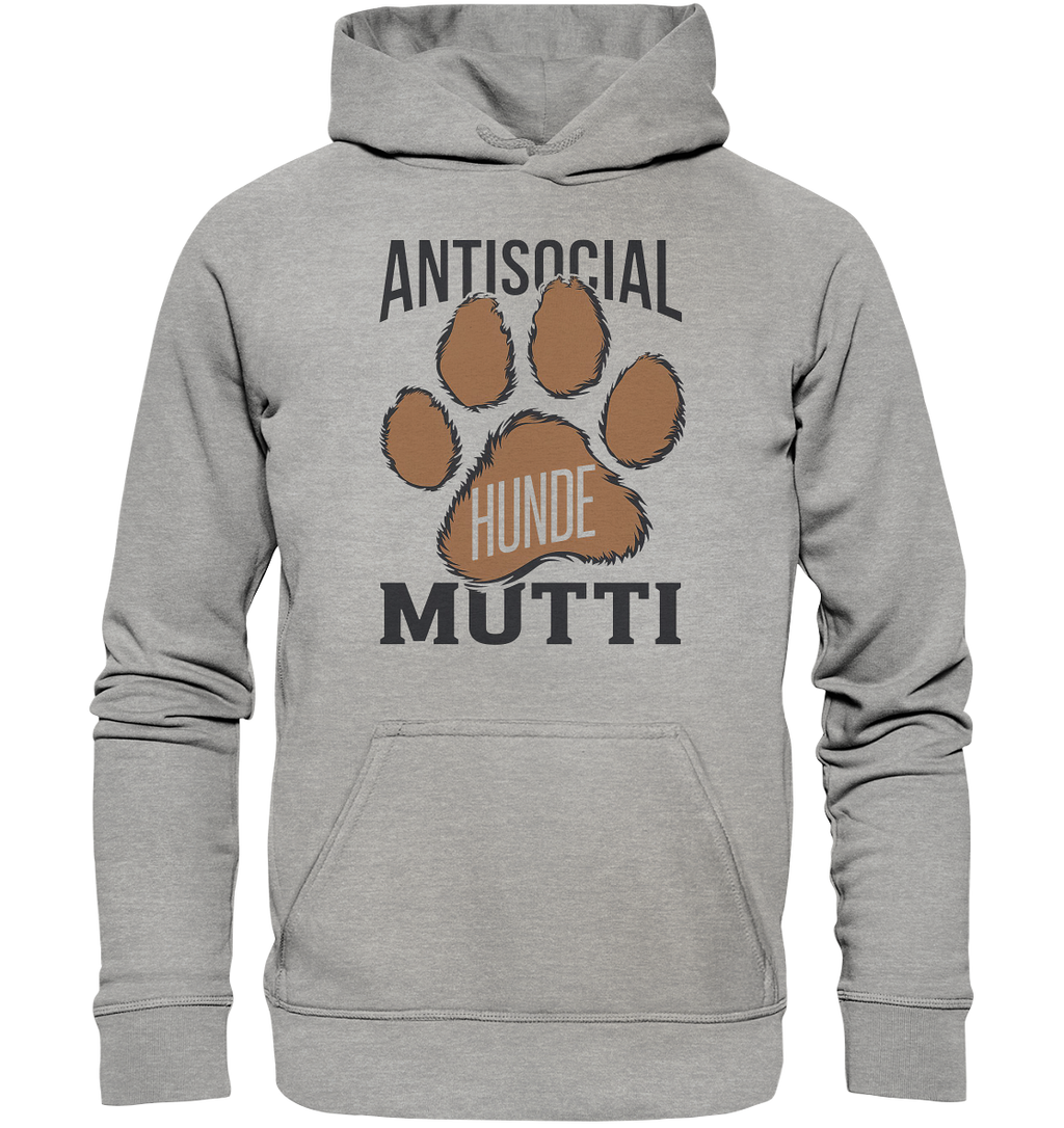 Antisocial Hunde Mutti - Basic Unisex Hoodie