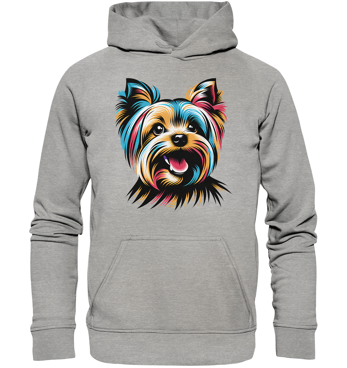 Yorkshire Terrier Pop Art - personalisierbar - Basic Unisex Hoodie