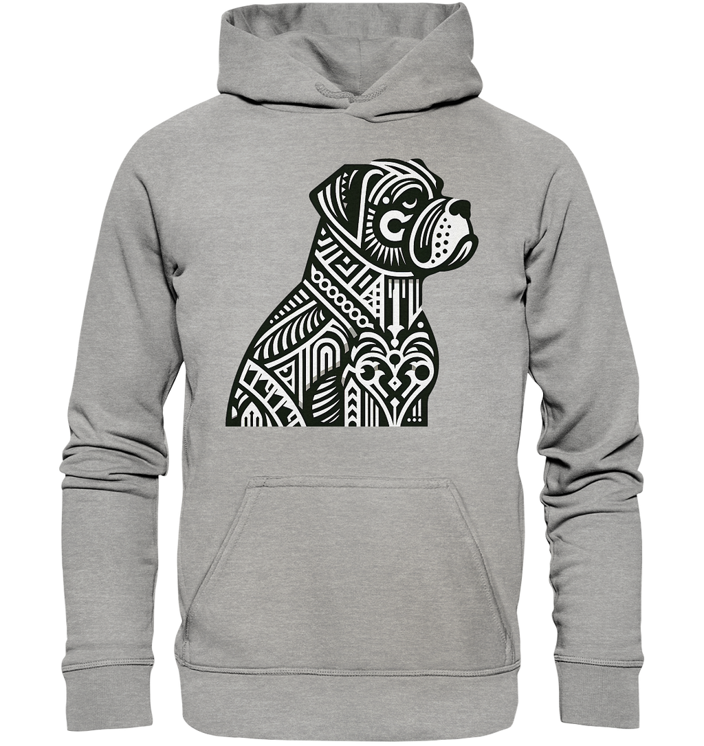Hund Mastif Art Deco  - personalisierbar - Basic Unisex Hoodie
