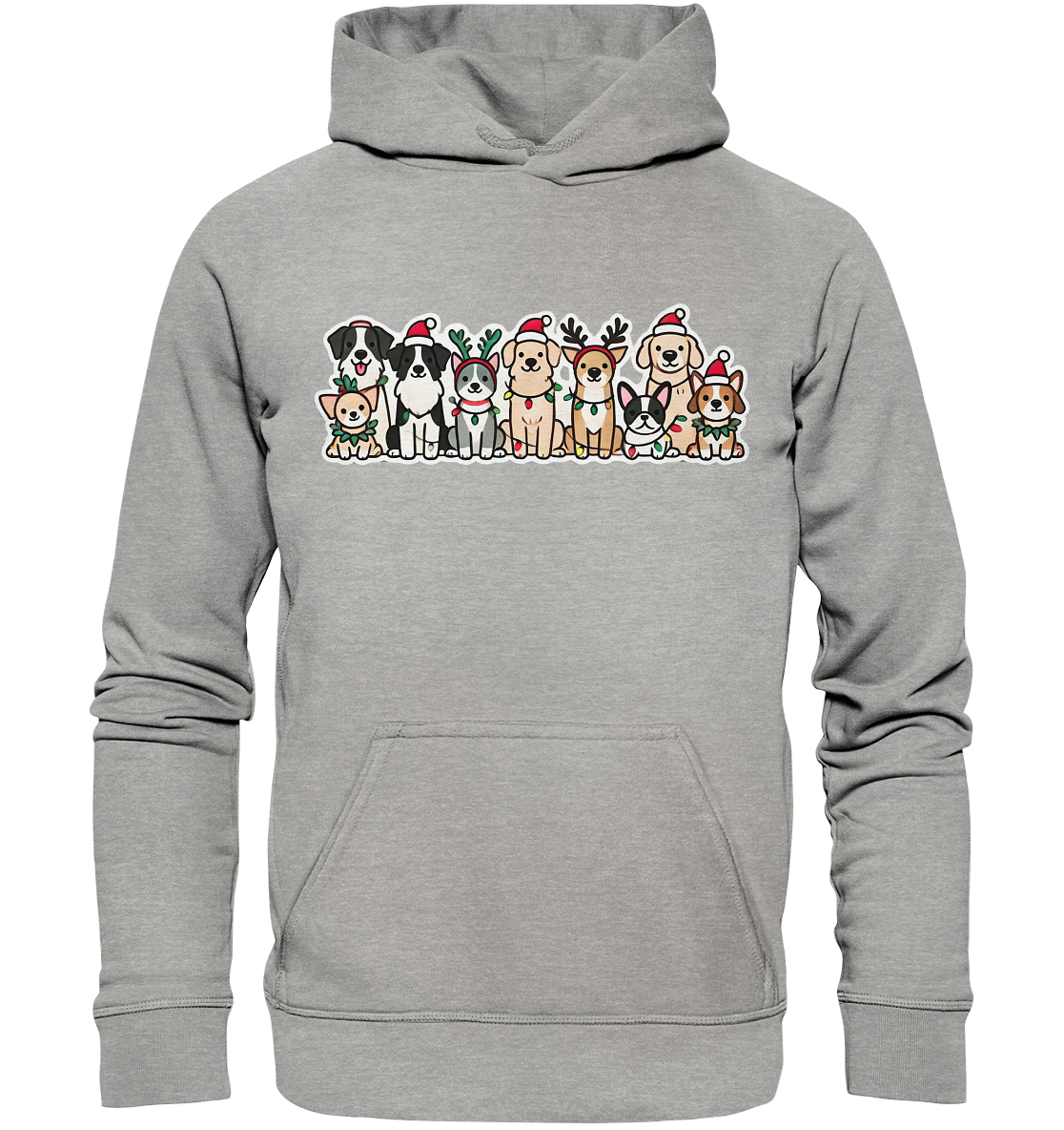 Weihnachten, Christmas Hunde - Basic Unisex Hoodie
