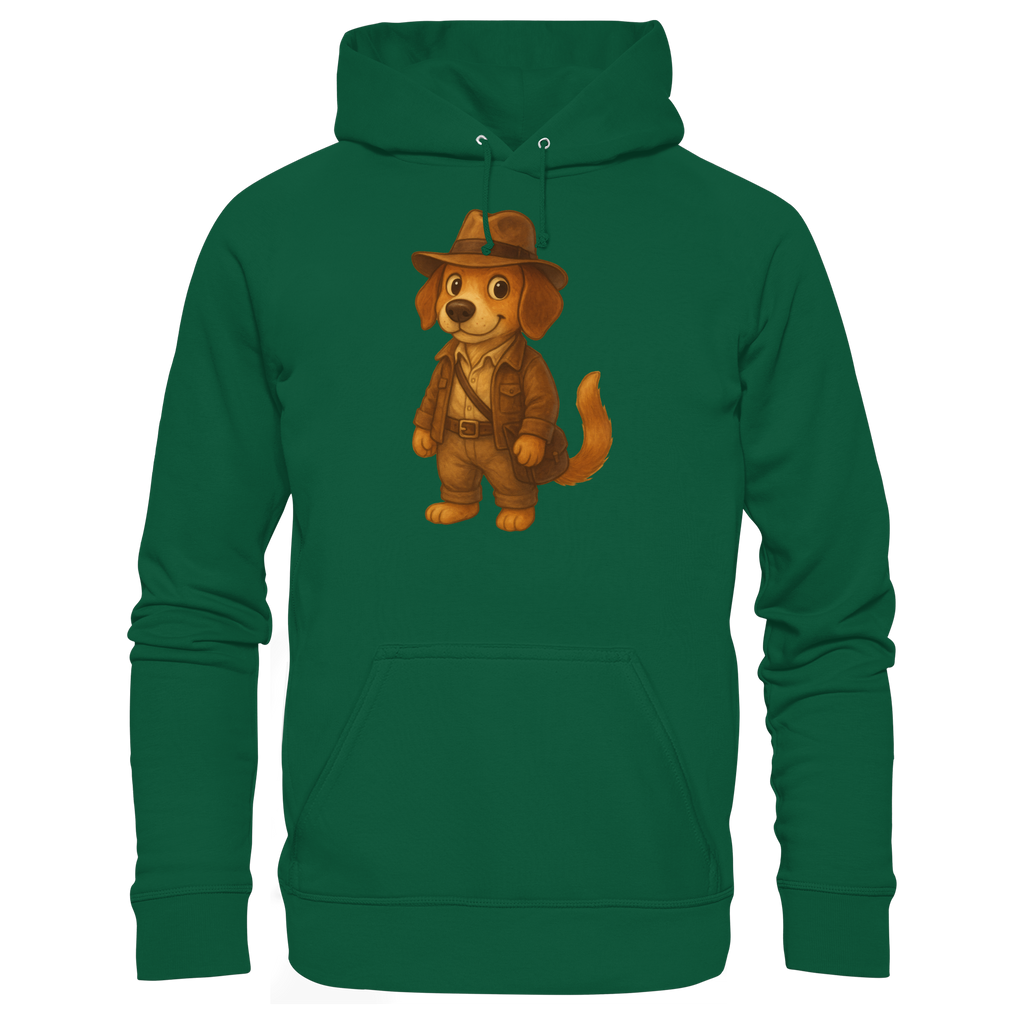 Abenteurer Hunde Cartoon  - Basic Unisex Hoodie