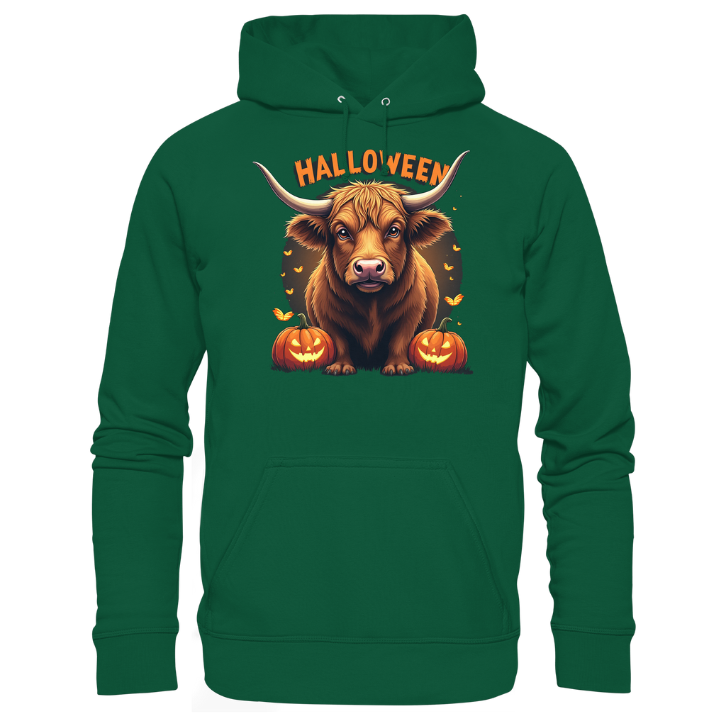 Halloween Highland Cow - Basic Unisex Hoodie