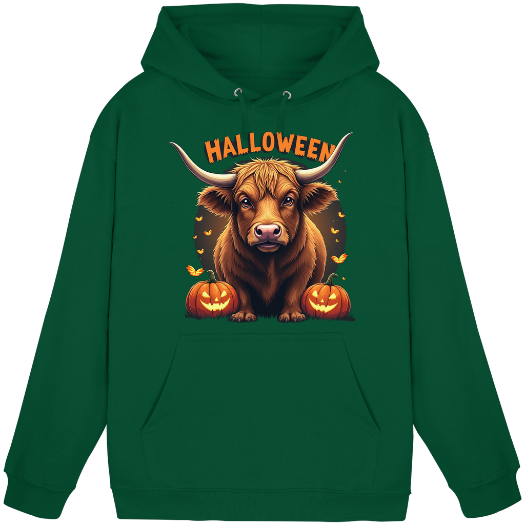 Halloween Highland Cow - Basic Unisex Hoodie
