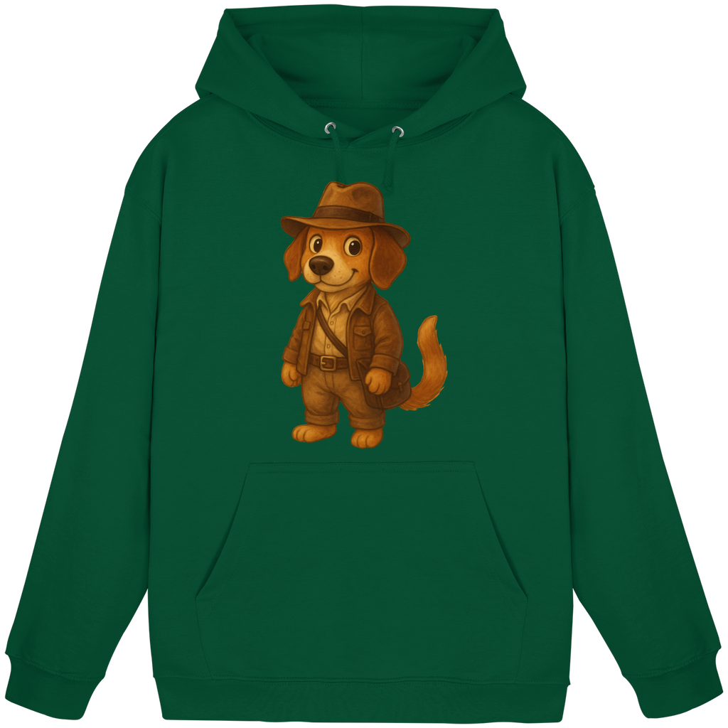 Abenteurer Hunde Cartoon  - Basic Unisex Hoodie