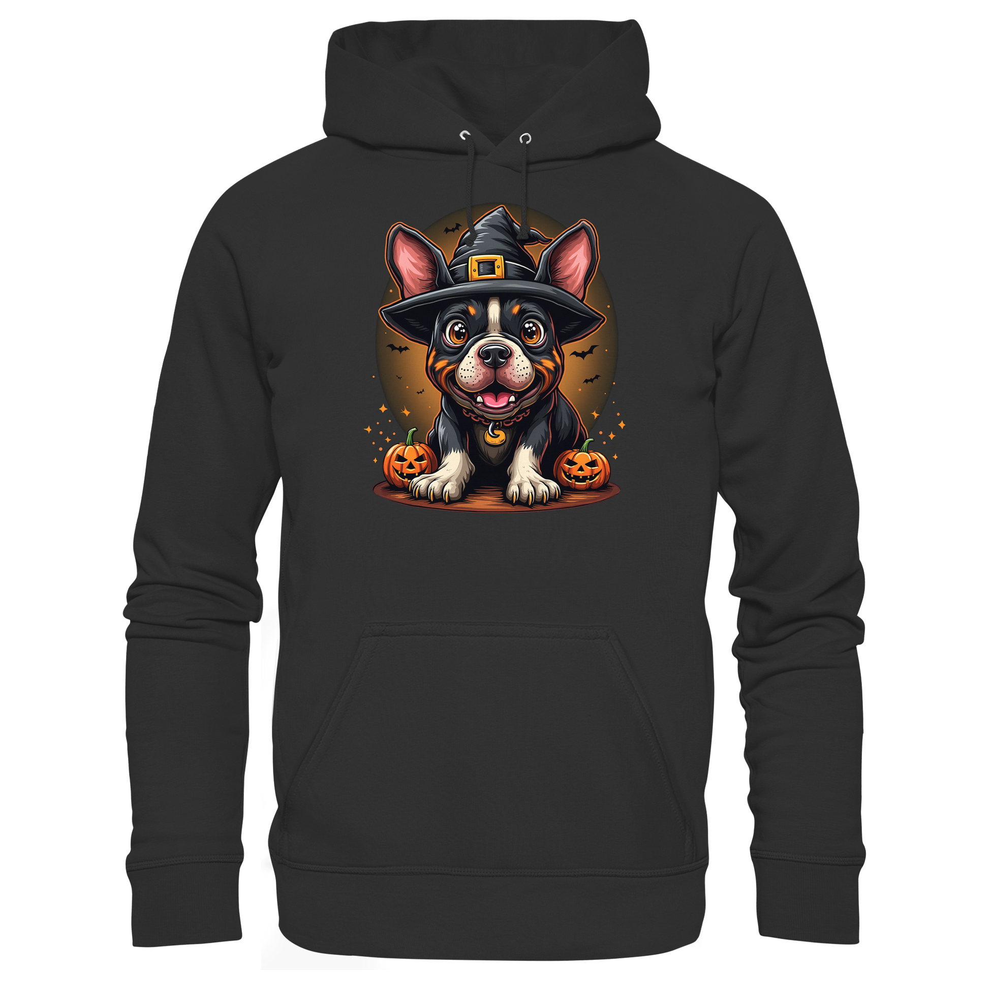 Halloween Bulldog - Basic Unisex Hoodie