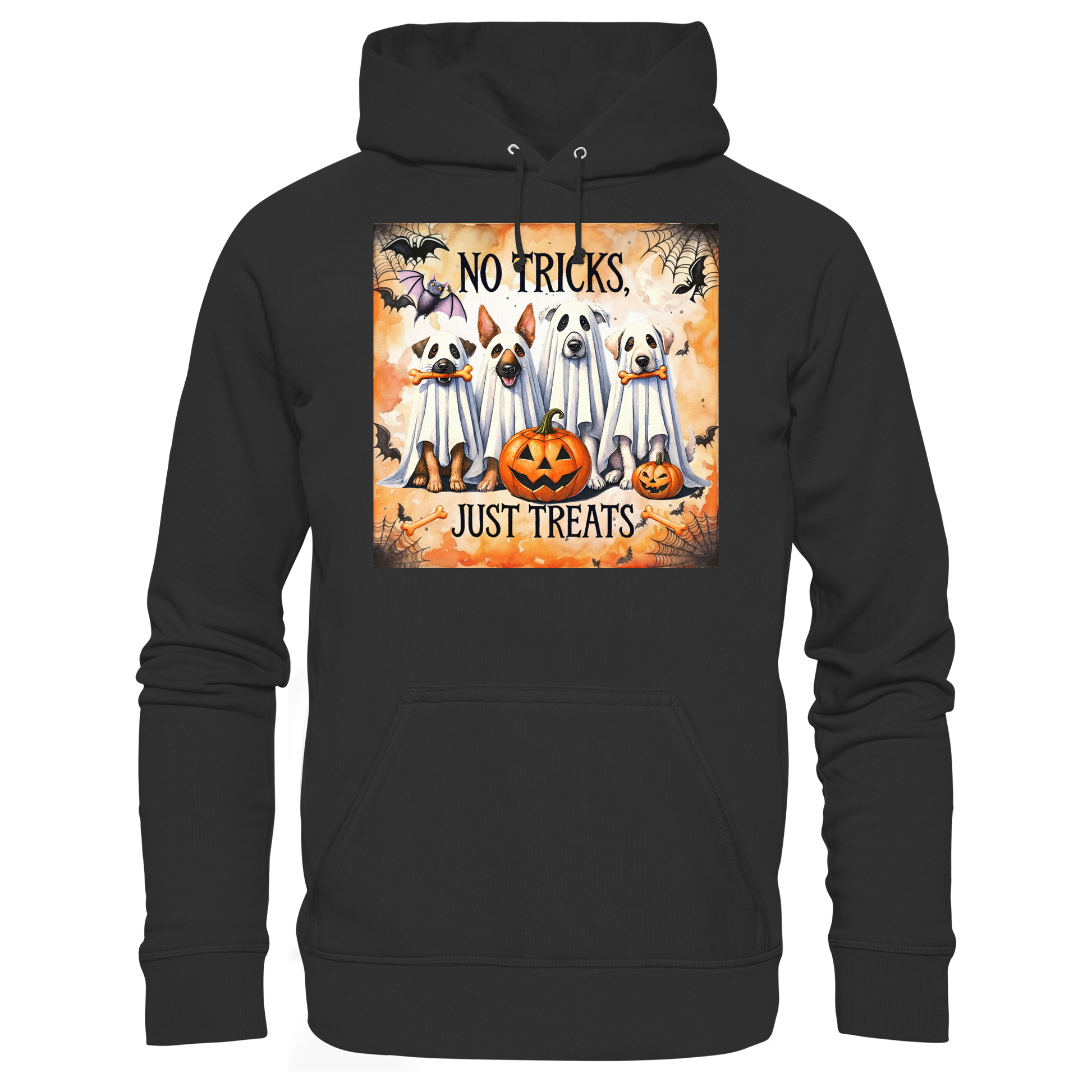 Halloween Dogs No Tricks Just Treats - Basic Unisex Hoodie