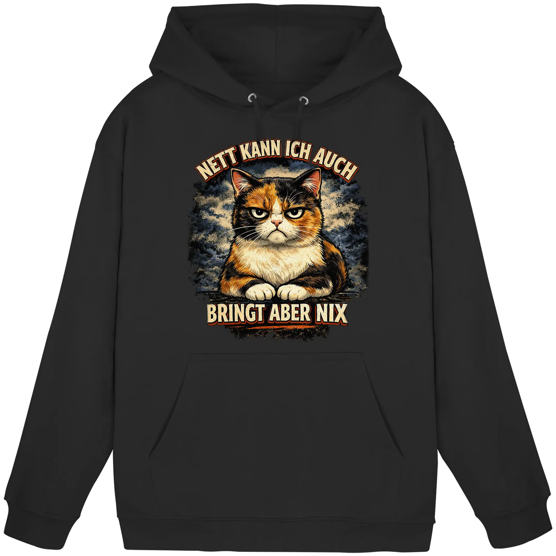 Nett kann ich auch - Bringt aber nix grumpy Cat - Basic Unisex Hoodie PAWentura
