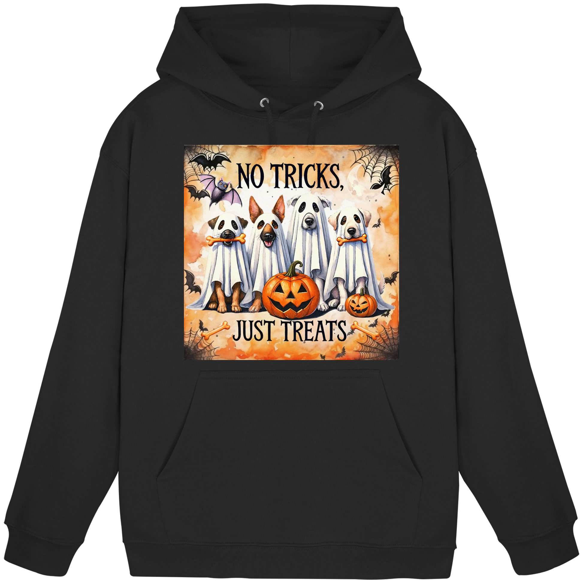 Halloween Dogs No Tricks Just Treats - Basic Unisex Hoodie